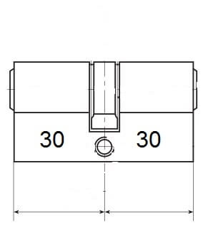 Profilzylinder F5 ISEO 30-30 hier bestellbar