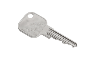 Foto eines Nachschlüssels der Marke Gera 3000.