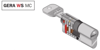 Halbzylinder Gera WS-MC mit Sicherungskarte